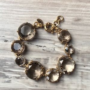 J. Crew Clear Gem Bracelet